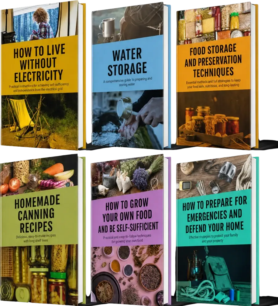 The six books of the Smart Survival Bundle included in the offer